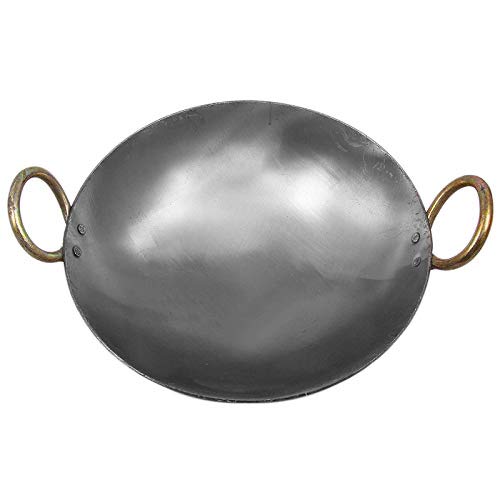 Traditional Iron Kadai vegetable Cookware Hotel Resturant Kicthen Karahi Pack of 1