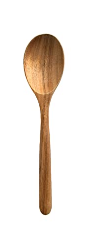 Wood Spoon Healthy Acacia Wooden Cooking Spoons Durable Kitchen Serving Spoon Scooper Non Scratch Wood Ladle Tableware For Cooking Serving Salad Stirring Soup Easy to use