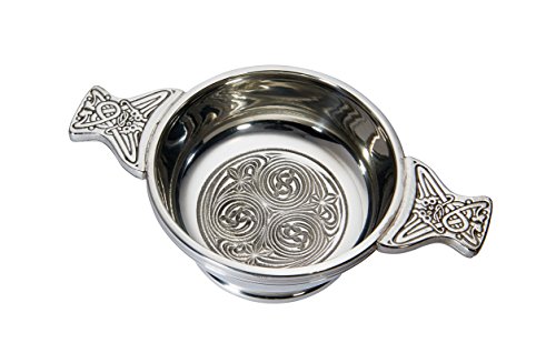 Wentworth Pewter  Standard Kells Pewter Quaich Whisky Tasting Bowl Loving Cup Burns Night