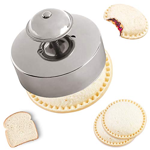 Sandwich Sealer Sandwich Cutter and Sealer FoodGrade 304 Stainless Steel Sandwich Sealer Uncrustables Peanut Butter and Jelly Sandwiches ToolPBJ Cutter Uncrustable Sandwich Maker