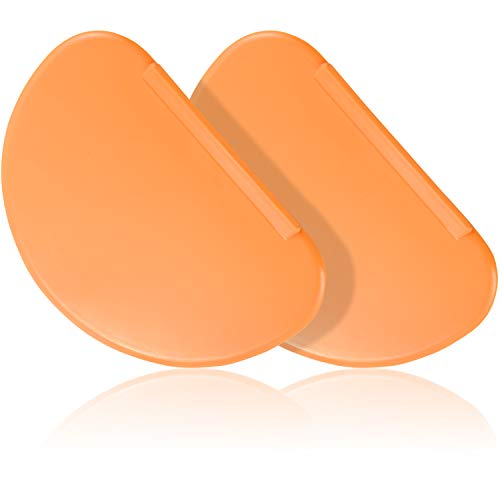 2 Pieces Flexible Bowl Scraper Dough Scrapers Spatula Multipurpose Curved Pastry Scraper Flat Edge Mixing Bowl Scraper Cutter for Cake Icing Bread Fondant