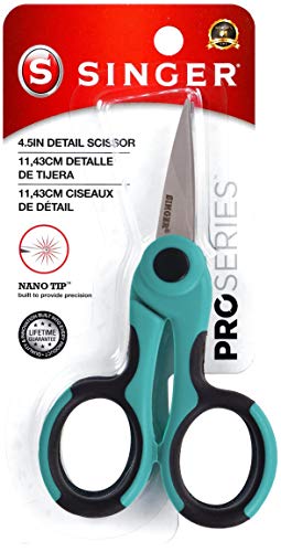 SINGER 00557 412Inch ProSeries Detail Scissors with Nano Tip Teal