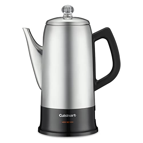 Cuisinart PRC12 Classic 12Cup StainlessSteel Percolator BlackStainless