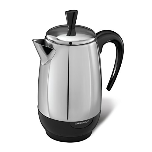 Spectrum Brands Farberware 8Cup Percolator Stainless Steel FCP280 Black