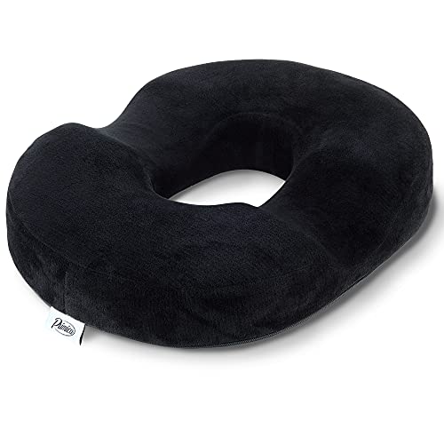 Donut Pillow Tailbone Pain Relief Cushion Orthopedic Hemmoroid Pillow Cushion Doughnut Pillow for Bed Sores Hemorrhoids Prostate Pregnancy Coccyx Sciatica Post Natal and Surgery  Firm Density