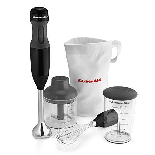 KitchenAid KHB2351OB 3Speed Hand Blender  Onyx Black (Renewed)