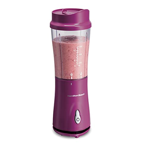 Hamilton Beach Shakes and Smoothies with BPAFree Personal Blender 14 oz Raspberry