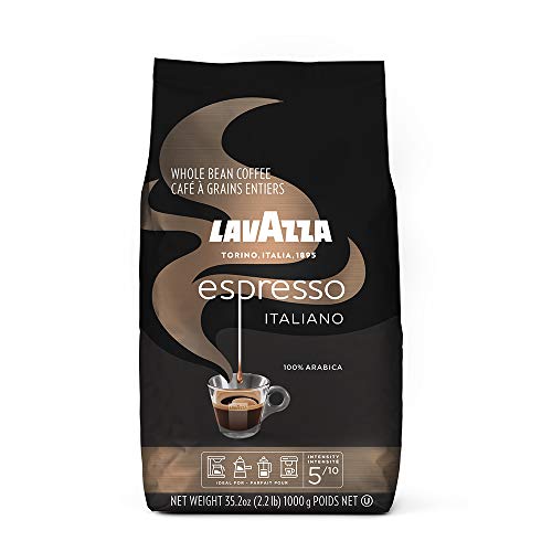 Lavazza Espresso Italiano Whole Bean Coffee Blend Medium Roast 22 Pound Bag (Packaging May Vary) Authentic Italian Blended And Roasted in Italy Non GMO 100 Arabica Rich bodied