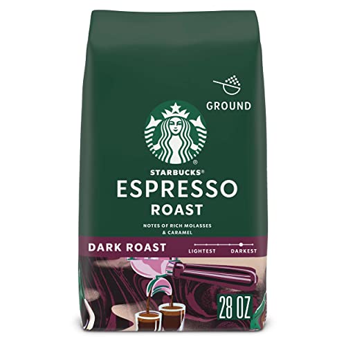 Starbucks Ground Coffee—Dark Roast Coffee—Espresso Roast—100 Arabica—1 bag (28 oz)