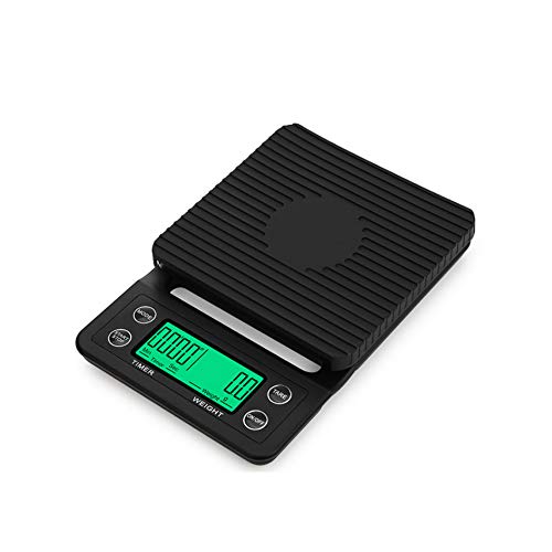 5KG01G Drip Coffee Scale With Timer Portable Electronic Digital Kitchen Scale High Precision LCD Electronic Scales（5KG01G）