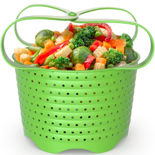 Avokado Silicone Steamer Basket for 6qt Instant Pot 3qt 8qt avail Ninja Foodi Other Pressure Cookers and Instant Pot Accessories  Perfect Pressure Cooker Accessory  Rust and Dent Free