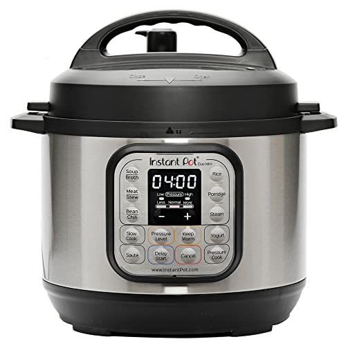 Instant Pot Duo 7in1 Electric Pressure Cooker Slow Cooker Rice Cooker Steamer Sauté Yogurt Maker Warmer  Sterilizer Includes App With Over 800 Recipes Stainless Steel 3 Quart