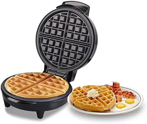 Belgian Waffle Maker Machine Mini Waffle Iron Nonstick Sides Browning Control Touch Handle Stainless Steel Recipe for Individual Waffles Paninis Hash Browns  other on the go Breakfast Lunch or Snacks
