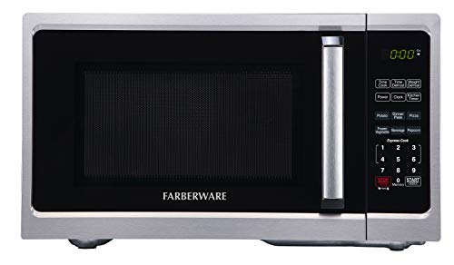 Farberware Classic FM09SS 09 Cu Ft 900Watt Microwave Oven Stainless Steel CuFt