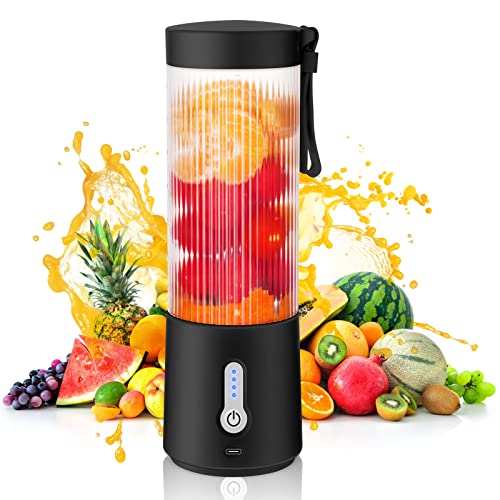 Portable Blender Personal Size Blender  152Oz USB Rechargeable 4000mAh Mini Blender  6 Blades Shakes and Smoothies Juicer Cup  BPAFree Baby Food Mixer  For Home Sport Outdoor Travel