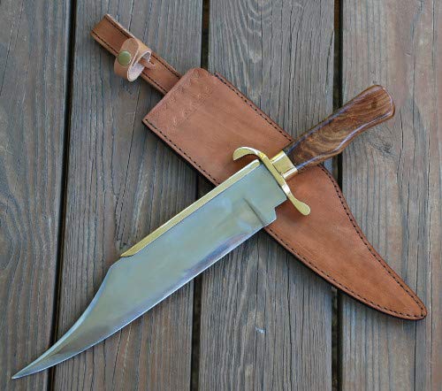 D 2 Steel Custom Handmade 17 Buffalo Horn Handle Beautiful Bowie Knife