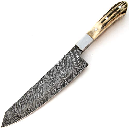 Inch Custom Handmade Forged Damascus Steel Fixed Blade Serbian Chef Knife edc With Sheath WEALSOMAKE Sharp Edge Kitchen Cleaver Axe Bowie Pocket Sword Hunting Dagger Full Tang Handle Knives (9204)
