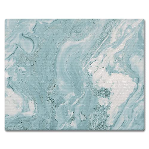 CounterArt Teal Quartz Design Tempered Glass Counter SaverCutting Board 15 by 12 Made in the USA