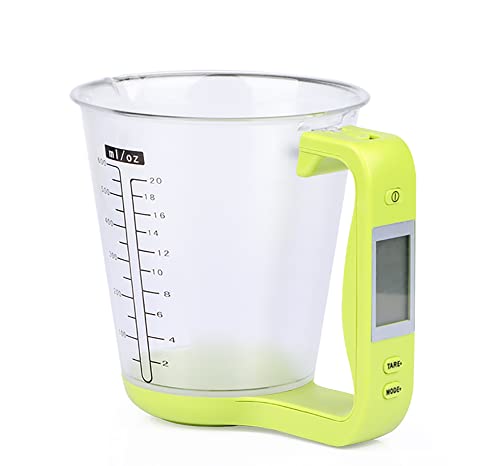Measuring Cup Kitchen Scales 4 IN 1 Detachable Design Digital Beaker Libra Electronic Tool Scale with LCD Display Temperature Measurement Cups for Baking Kitchen Food Milk Weighing