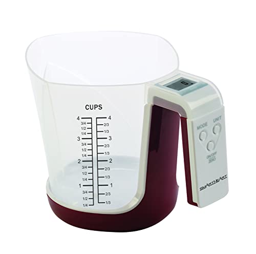 SmartHeart Digital Kitchen Measuring Cup Scale  Accurate Measurements with Cup Or Scale Platform  Unit Conversion Grams LbsOz Fluid Oz Cups