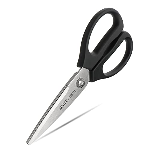 KUNIFU Kitchen Scissors All Purpose Heavy Duty Kitchen Shears Come Apart Dishwasher Safe Ultra Sharp Stainless Steel Kitchen Gadgets Cooking Cutter for Chicken Meat Poultry Fish Herbs Grape
