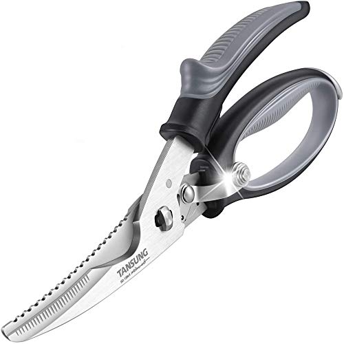 TANSUNG Poultry Shears Comeapart Kitchen Scissors Antirust Heavy Duty Kitchen Shears with Soft Grip Handles