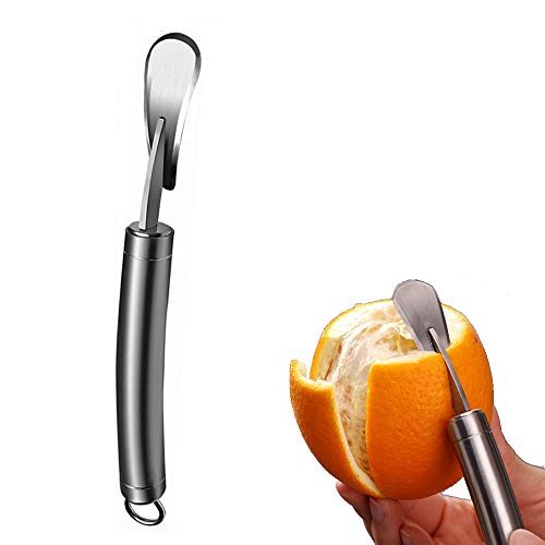 Orange Citrus Peelers Stainless Steel Slicer Cutter Peeler Remover Opener Humanized Design Curved Handle Fruit Tools Kitchen Gadget