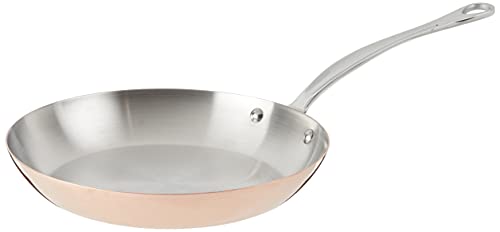 Mauviel Made In France MHeritage Copper M150S 102Inch Round Frying Pan Cast Stainless Steel Handles