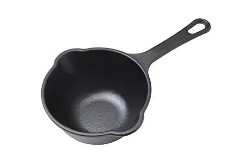 Victoria Cast Iron Sauce Pan 045qt Sauce Pot Seasoned with 100 Kosher Certified NonGMO Flaxseed Oil