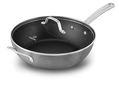 Calphalon 1943289 Classic Nonstick Jumbo Fryer Omelet Pan with Cover 12 Grey