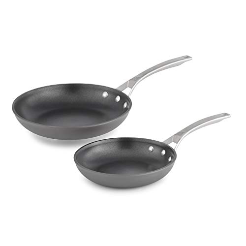 Calphalon Nonstick Frying Pan Set with StayCool Handles Dishwasher and Metal Utensil Safe PFOAFree 8 and 10Inch Black