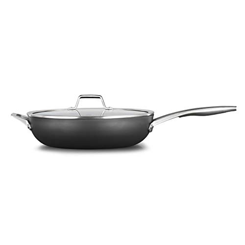 Calphalon Premier HardAnodized Nonstick Cookware 13Inch Deep Skillet with Cover