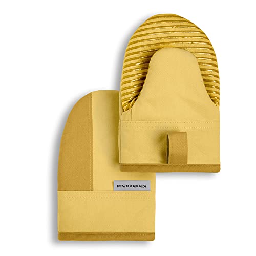 KitchenAid Beacon TwoTone Mini Oven Mitt Set 55x8 Majestic Yellow