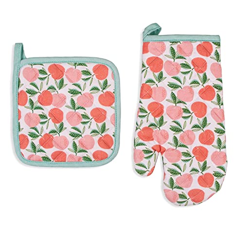 Oven Mitts Pot Holder Sets 2pcs Cute NonSlip Kitchen Heat Resistant Hot Pads for Women Cooking Gloves Baking Gift SunMoonSky Oven Mitt and Pot Holder Set 100 Cotton Baking BBQ or Microwave