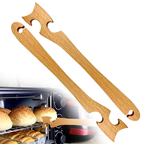 Shinelingee Oven Rack Puller Oven Accessories Are Made Of Beech Wood And Very Smooth Rack Hook For Oven Has Enough Length Of Handle Tool Toaster Can Effectively Prevent Burns (2)