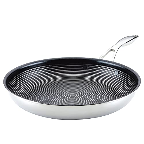 Circulon Clad Stainless Steel Frying Pan  Skillet with Hybrid SteelShield and Nonstick Technology 125 Inch  Silver