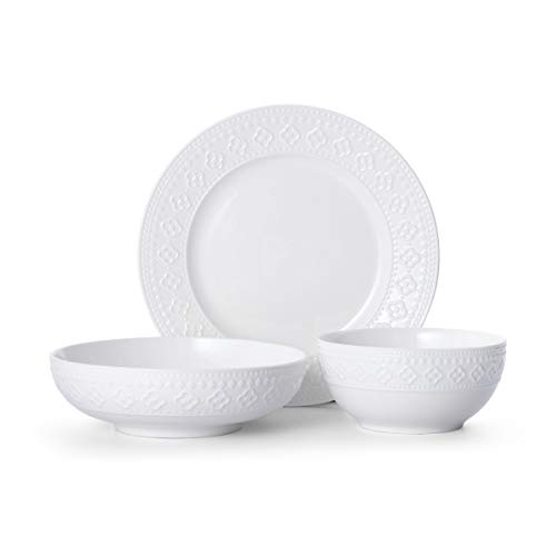 Pfaltzgraff Haisley 12Piece Dinnerware Set white