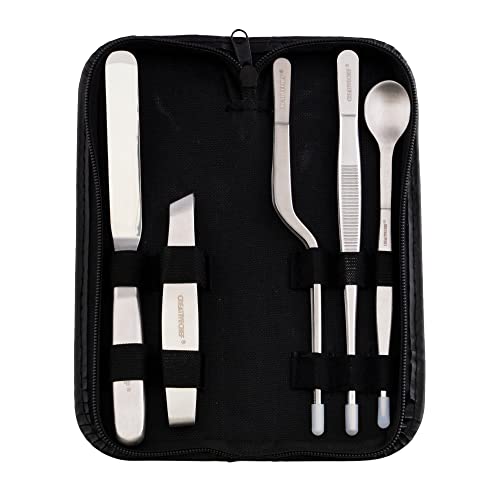 CREATIVECHEF Professional Chef Plating KitCulinary Plating Set  5 Piece Silver Stainless Steel