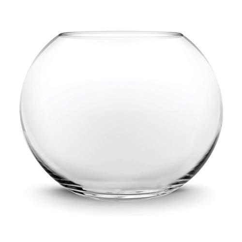 CYS EXCEL Glass Bubble Bowl (H45 W55 Approx 14 Gal)  Multiple Size Choices Fish Bowl Vase  Glass Round Bowl Terrarium  Globe Flower Vase Centerpiece