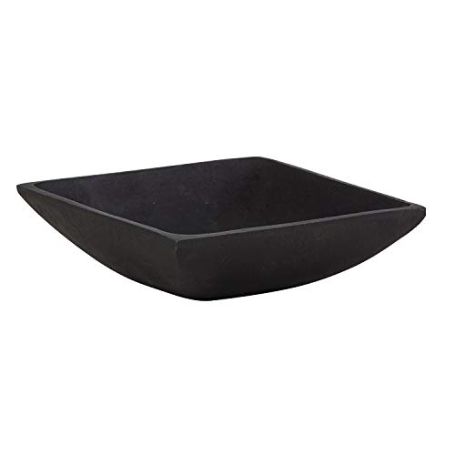 47th  Main Square Cast Iron Bowl Medium Black