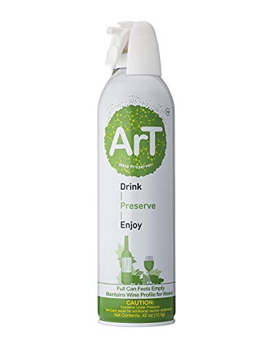 ArT Wine Preserver  Premium Wine Preservation  Argon Gas  Wine Saver Spray  Eliminate Oxidation