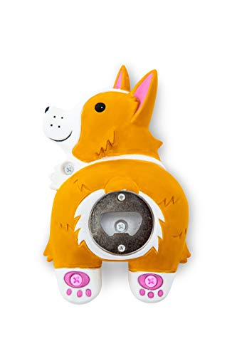 BigMouth Inc Corgi Butt Bottle Opener  Hilarious Wall Mounted Bottle Opener Fun Home Bar Accessories  Makes a Great Gift Idea