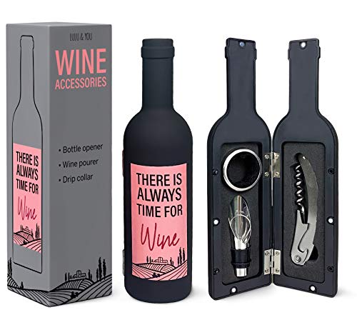 Wine Bottle Accessories Gift Set