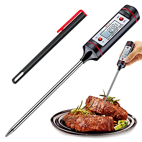 Digital Meat Thermometer Instant Read  Food Thermometer Wireless Auto Off Waterproof Cooking Temperature for Candy Milk Cooking Grill BBQ Water Oven Smoker Portable for Travel