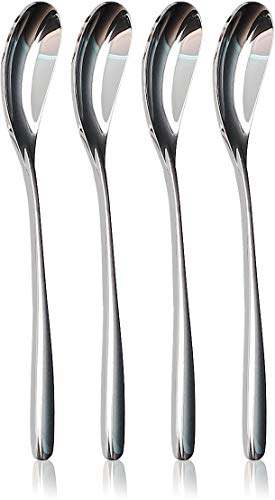 NobleEgg Egg Spoons for Soft Boiled Eggs  1810 Stainless Steel  55 inches  Set of 4