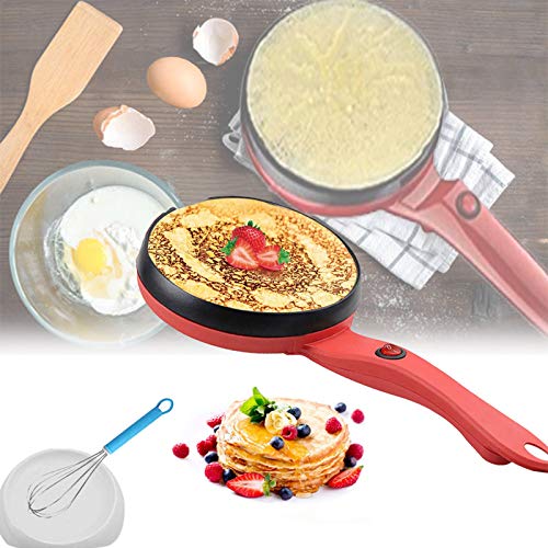 8 Electric Crepe Maker Nonstick Crepe Pan Portable Mini Household Pancake Machine with Batter Bowl  Egg Whisk for CrepesPancakesTortillasGifts for Women