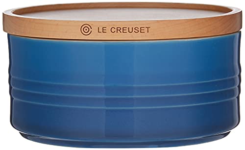 Le Creuset Stoneware Canister with Wood Lid 23 oz (55 diameter) Marseille