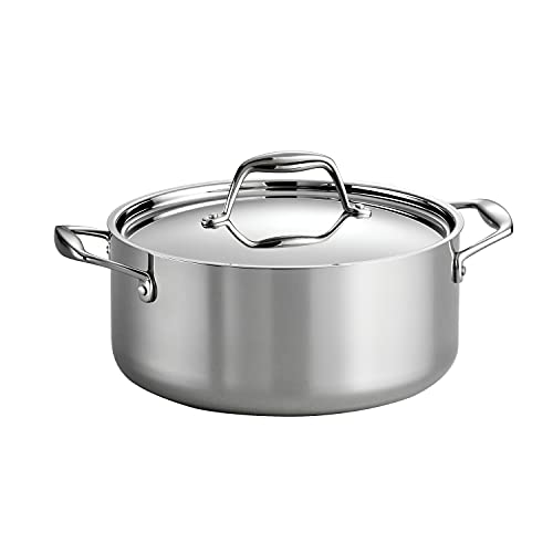 Tramontina Covered Dutch Oven Stainless Steel 5Quart 80116025DS