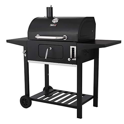 Royal Gourmet CD1824AX 24Inch Charcoal Grill Outdoor BBQ Smoker Picnic Camping Patio Backyard Cooking Black