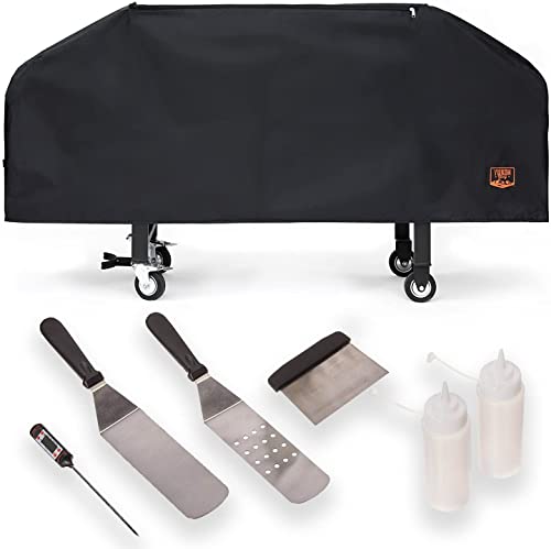 Yukon Glory Premium HeavyDuty Griddle Cover for Blackstone 36 Inch Griddle and 6 Piece Griddle Tool Set Complete Griddle Accessories Kit